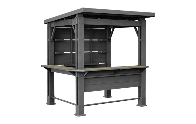 Signature Bar Gazebo - Ashwood Brown