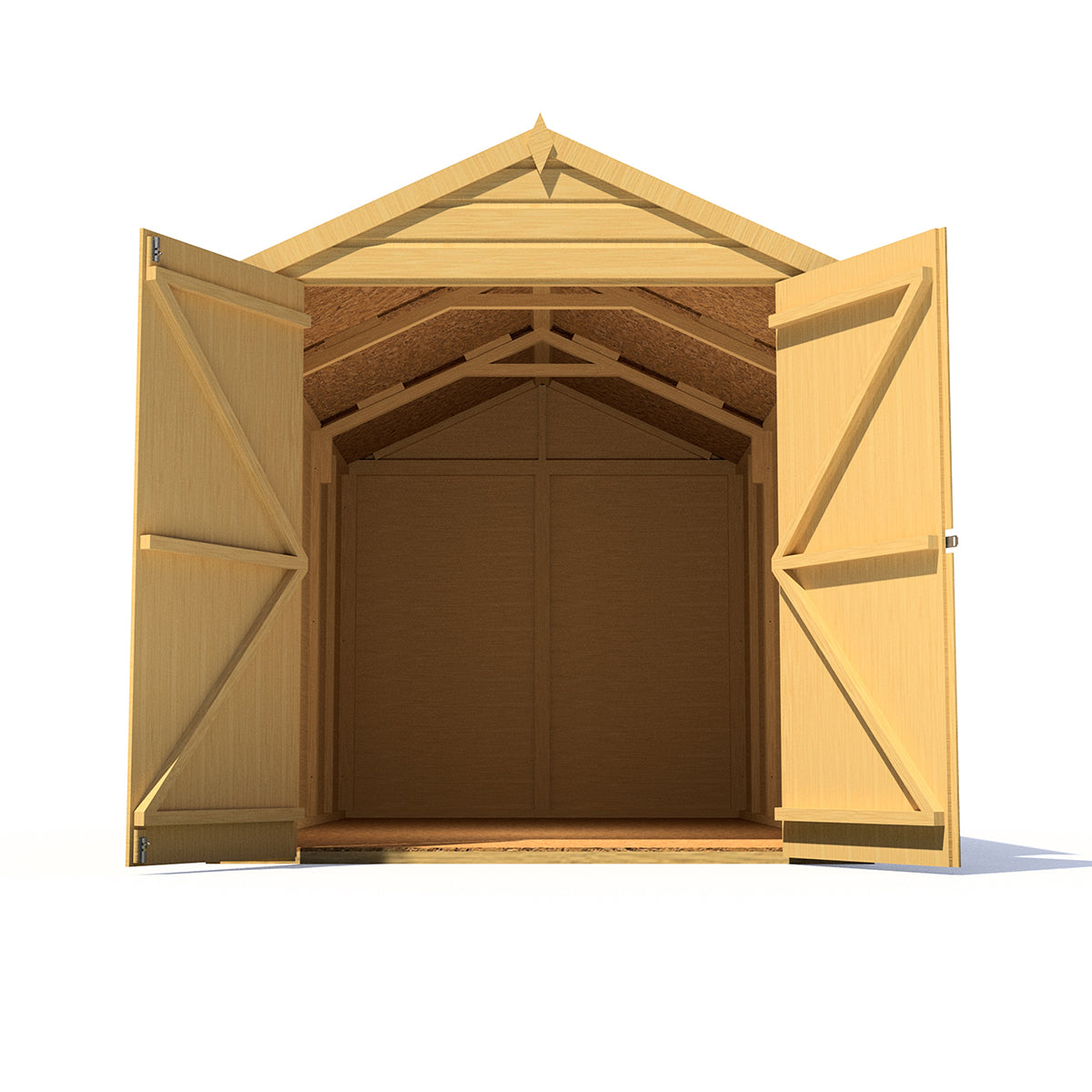 Shire Warwick 6ft x 12ft Shiplap Apex Double Door Shed