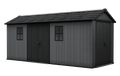 Newton Plus Dual Entry Shed 17x7.5ft - Grey