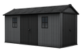 Newton Plus Dual Entry Shed 15x7.5ft - Grey