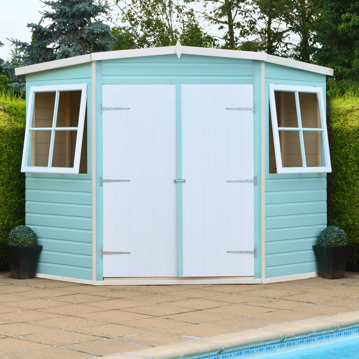 Shire Shiplap 8ft x 8ft Corner Shed