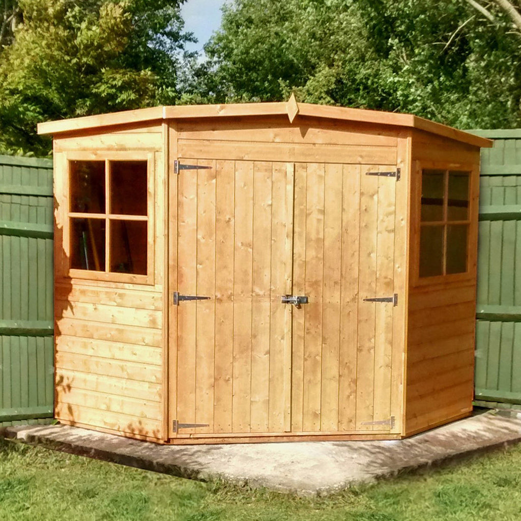 Shire Shiplap 8ft x 8ft Corner Shed