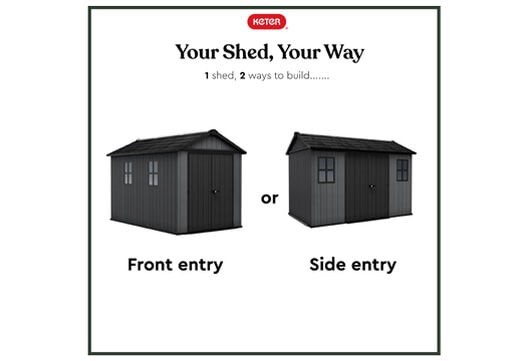 Newton Plus Shed 11x7.5ft - Grey