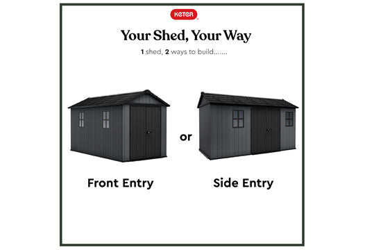Newton Plus Shed 13x7.5ft - Grey
