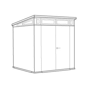 Signature Shed 7x7ft - Ashwood Brown