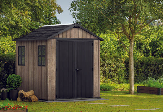 Signature Apex Shed 7.5x7ft - Ashwood Brown