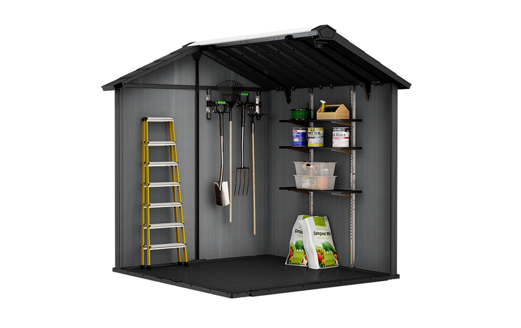 Signature Apex Shed 7.5x7ft - Ashwood Brown