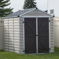 Palram-Canopia SkyLight Plastic Tan Apex Shed 6X8